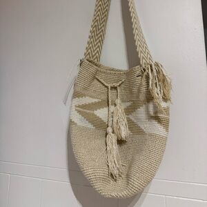 Beige wayuu Shoulder Bag